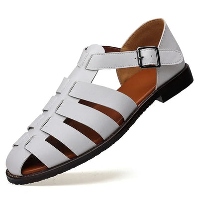 Jace - Fish Mouth Roman Sandals