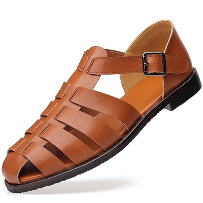 Jace - Fish Mouth Roman Sandals