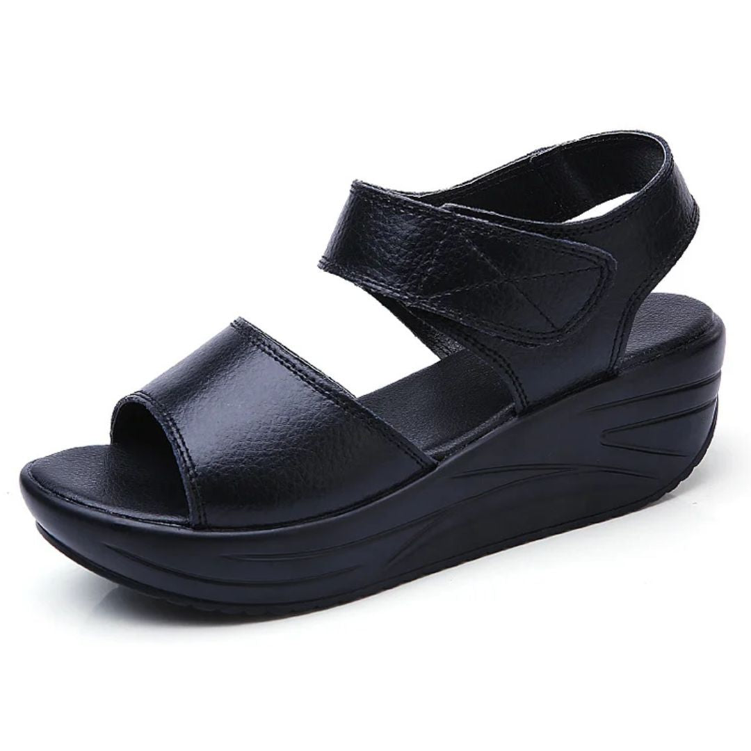 Solara - Platform Rocker Sole Sandals