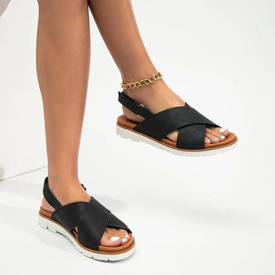 Serena - Elastic Wide Fit Sandals